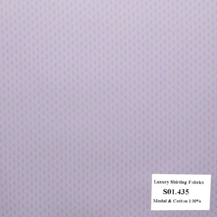 S01.435 - Sơmi Cotton & Modal - Hồng Hoa Văn